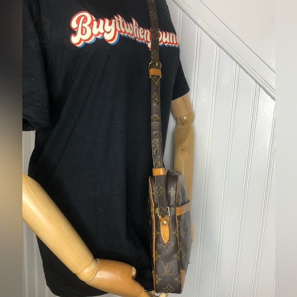 LOUIS VUITTON DANUBE PM Monogram Crossbody Shoulder Bag SL0977 W/ LV DUST BAG - Picture 5 of 17